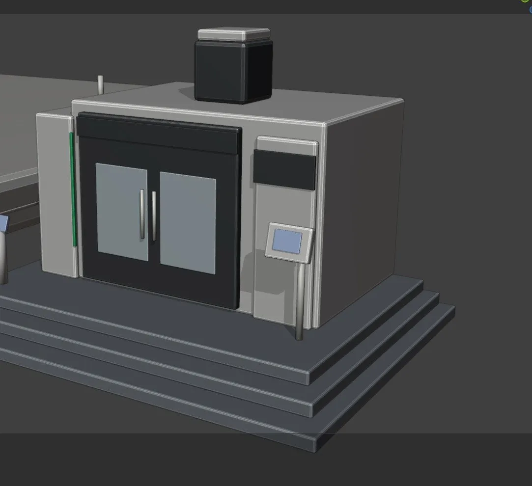 写真をもとにBlenderで作った5軸加工機